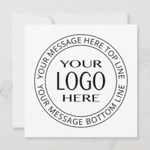 Tarjeta Pequeña Su propio logotipo y texto de la circular de Perso