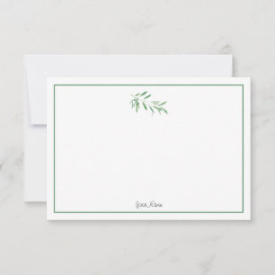 Tarjeta Pequeña Subdivisión Olive de color agua