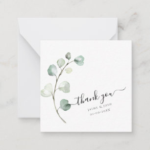 Tarjeta Pequeña Sucursal Eucalyptus de PixDezines Greenery