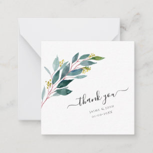 Tarjeta Pequeña Sucursal Eucalyptus de PixDezines Greenery