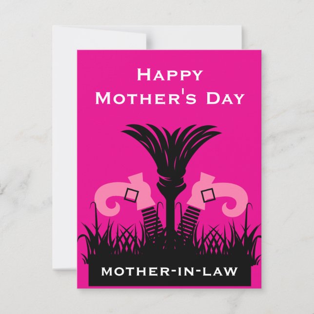 Tarjeta Pequeña Suegra Divertida  (Anverso)