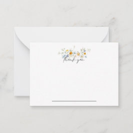Tarjeta Pequeña Summer Floral Notecard Gracias