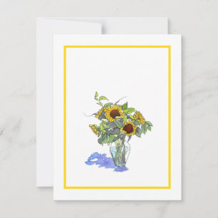 Tarjeta Pequeña Sunflower