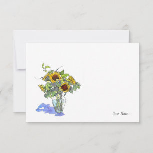 Tarjeta Pequeña Sunflower
