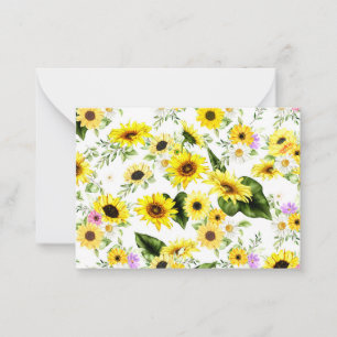 Tarjeta Pequeña Sunflower 7