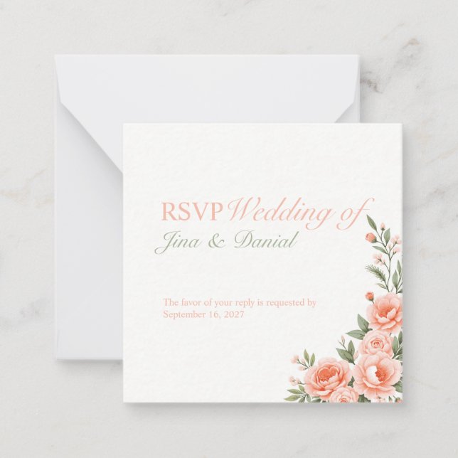 Tarjeta Pequeña Sunset Bloom (Anverso)