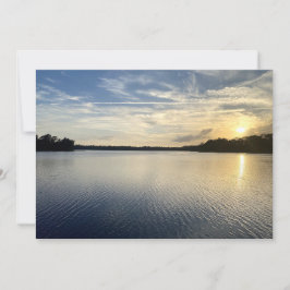 Tarjeta Pequeña Sunset sobre el lago Wildcat