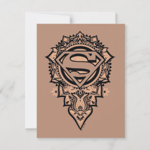 Tarjeta Pequeña Supergirl Mandala Graphic