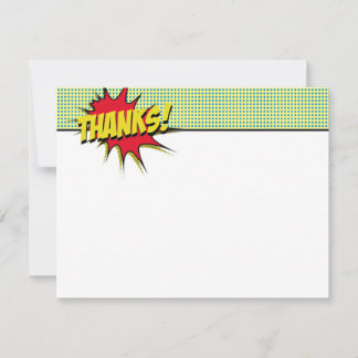 Tarjeta Pequeña Superhéroe Gracias Stationery