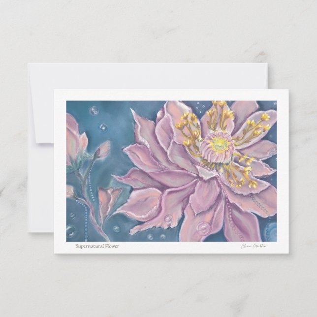 Tarjeta Pequeña Supernatural Flower (Anverso)