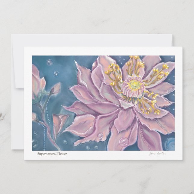 Tarjeta Pequeña Supernatural Flower (Anverso)