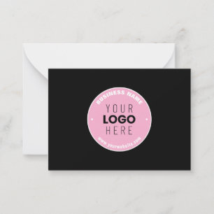 Tarjeta Pequeña Sustitución sencilla de logotipos y texto editable