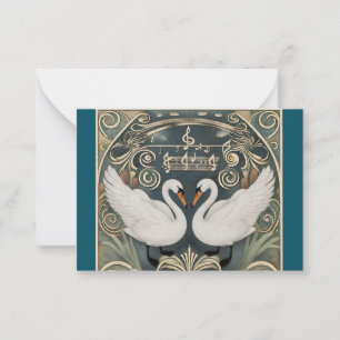 Tarjeta Pequeña Swan Song