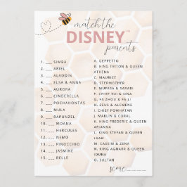 Tarjeta Pequeña Sweet Little Honey Baby Shower Disney Parent Game