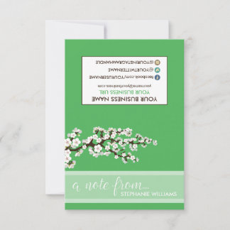 Tarjeta Pequeña TAG Stylist Cherry Blossoms Notecards (manzana)