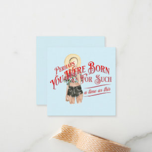 Tarjeta Pequeña Tal vez naciste por un tiempo Notecard