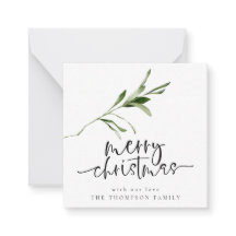 Tamaño mini | Foliage Merry Christmas Holiday Card