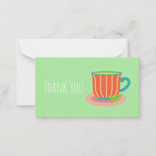 Tarjeta Pequeña Té de menta para los amantes del té