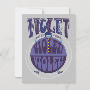 Tarjeta Pequeña ¡Te estás poniendo violeta, Violeta!