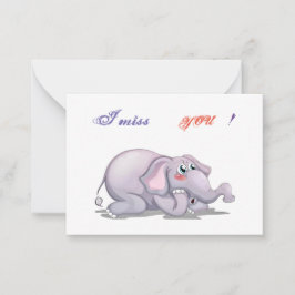 Tarjeta Pequeña Te extraño