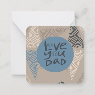Tarjeta Pequeña Te quiero Papá