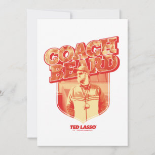 Tarjeta Pequeña Ted Lasso   Coach Beard Badge