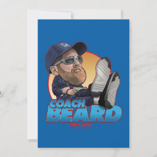 Tarjeta Pequeña Ted Lasso   Coach Beard Bobblehead