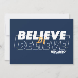 Tarjeta Pequeña Ted Lasso   Creer en Believe