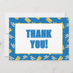 Tarjeta Pequeña Ted Lasso   Creer modelo de Rótulo y caída de bola