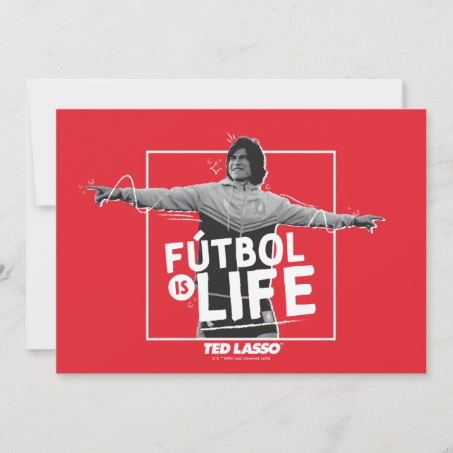 Tarjeta Pequeña Ted Lasso | Dani Rojas Fútbol es Vida (Anverso)