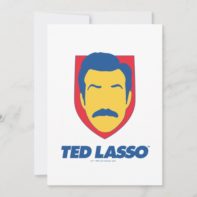 Tarjeta Pequeña Ted Lasso | Icono de cara (Anverso)