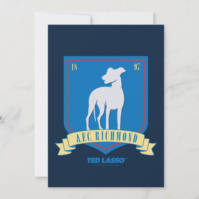 Tarjeta Pequeña Ted Lasso | Logo del equipo AFC Richmond (Anverso)
