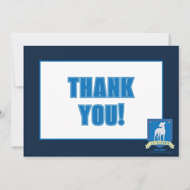 Tarjeta Pequeña Ted Lasso | Logo del equipo AFC Richmond (Anverso)