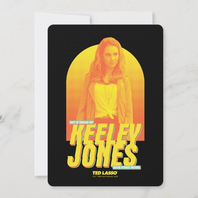 Tarjeta Pequeña Ted Lasso | Sorta Famous Keeley Jones Graphic (Anverso)