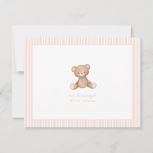 Tarjeta Pequeña Teddy Bear Baby Baby Shower