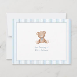 Tarjeta Pequeña Teddy Bear Baby Boy Baby Shower