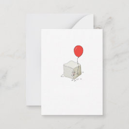 Tarjeta Pequeña Tema de azúcar, cubo de azúcar