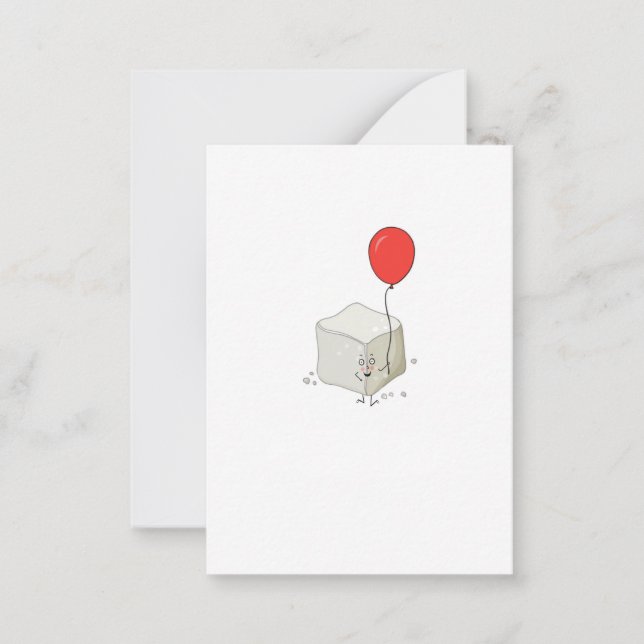 Tarjeta Pequeña Tema de azúcar, cubo de azúcar (Anverso)