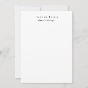 Tarjeta Pequeña Tendencias Negro y Blanco Creativo Moderno
