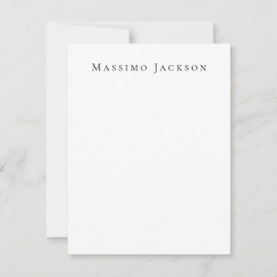 Tarjeta Pequeña Tendencias Negro y Blanco Creativo Moderno