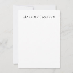 Tarjeta Pequeña Tendencias Negro y Blanco Creativo Moderno