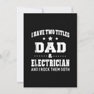 Tarjeta Pequeña Tengo dos títulos Papá y regalos para hombres elec