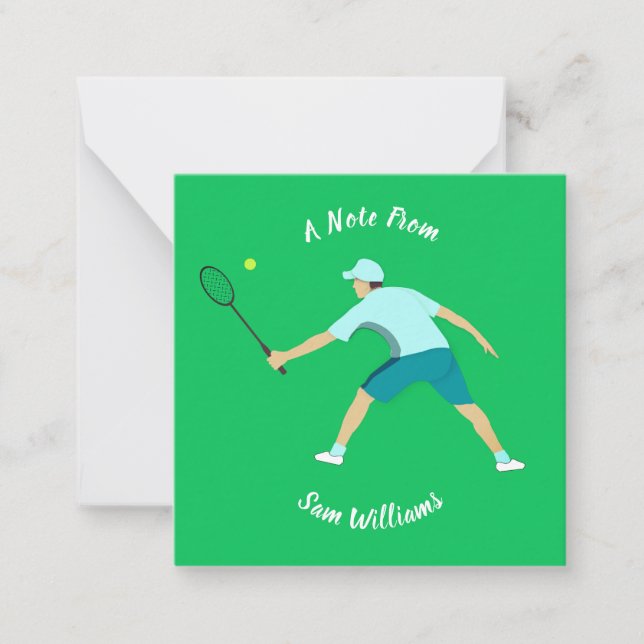 Tarjeta Pequeña Tenis (Anverso)