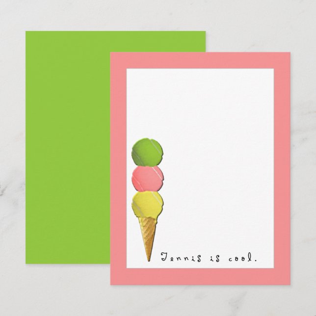 Tarjeta Pequeña Tenis (Anverso / Reverso)