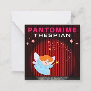 Tarjeta Pequeña Tespiano de pantomima - Hada madrina