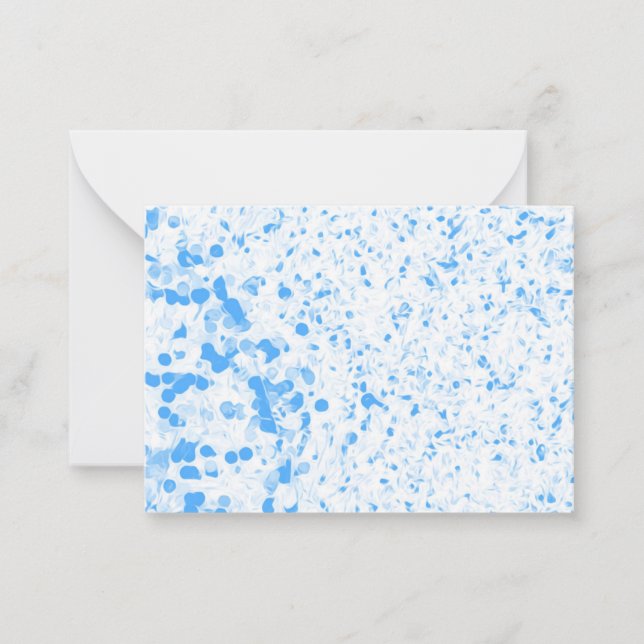 Tarjeta Pequeña Textura de salpicadura - Azul (Anverso)