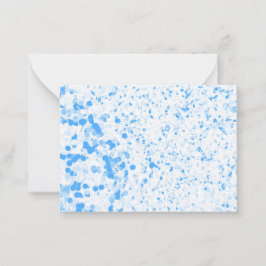 Tarjeta Pequeña Textura de salpicadura - Azul