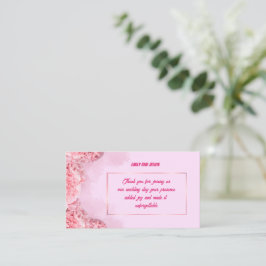 Tarjeta Pequeña Thank you Card for Wedding Guests