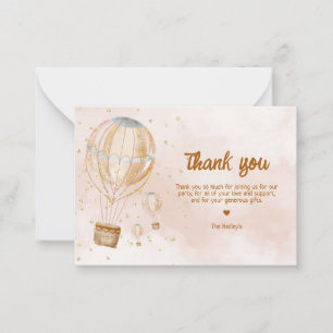 Tarjeta Pequeña Thankess Baby Shower Thankong