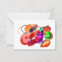 Tarjeta Pequeña Thanksgiving food